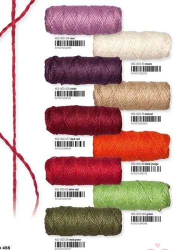 JuteTOUW Bindkoord rol 50 meter - jute 69 donkeroranje JuteTOUW Bindtouw