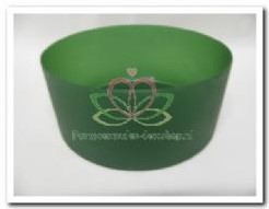 Actie Taartvorm Schaal donkerGroen Afmeting 18 x 8 cm. schaal kunststof
