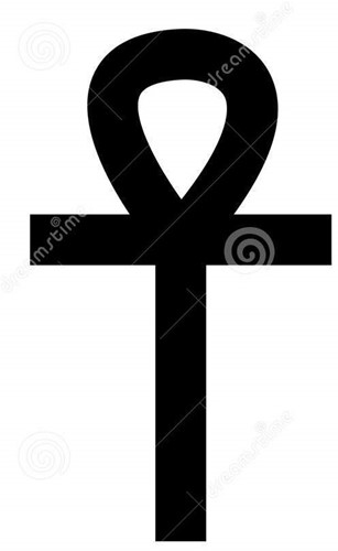 ANKH teken ANCH symbool steekschuimvorm oase voor verse bloemen ANKH Steekschuimvorm