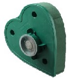 Auto hart dicht 30*30*9 cm. Met zuignap oase voor verse bloemen Auto hart dicht