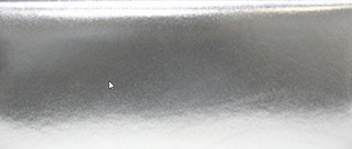 Bedrukt Lint Creme met Zilver METALIC opdruk 45mm +/- 50 cm.  Metalic