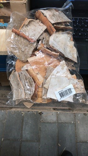 Berkenschors Stukjes zak +/- 300 gram Berkenschors