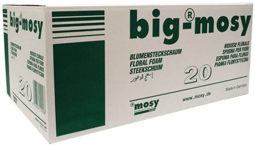 Aanbieding Steekschuim grote blokken / oase voor verse bloemen doos 20 23 x 11 x 8 cm indien uitverkocht kies 008045 001183 027005 025120