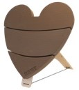 OASIS® BIOLINE® deco heart 45 x 45 x 4.5 cm Dicht Met staander Biologisch afbreekbaar hart voor bloemschikken, feest of herdenking