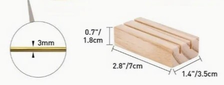 Actie Kleine handige Houten standaard voor ringen Double Row Base. Geschikt voor dunne Metalen ringen 1 of 2 ringen tegelijk OP=OP