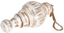 Actie Mooie Krans hanger Bobbins Slvr D7.0h14.0 Houten Hanger voor toef of krans