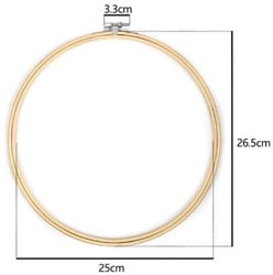 Bamboe ring Borduurring Flowerhoop met stelschroef 27 cm/stuk Bamboo bloemenring  