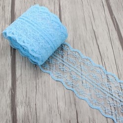 Budget Lint Kant Lichtblauw +/-45mm 10 yard Kant 45 mm