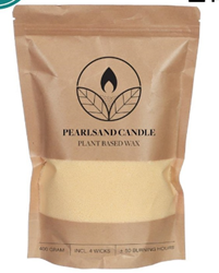 Burning Candle Kaarsenzand & Pearl Sand 400g Creme incl 4 lonten +/- 50 branduren