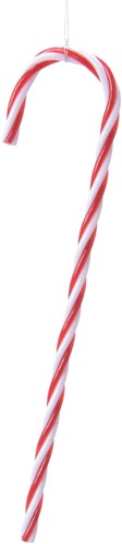 Candy Cane Zuurstok, plastic 9 cm / pakje 6 stuks Supermooi! Traditionele Decoratie voor Kerst 