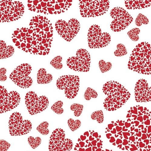 CELLOFAANFOLIE 80cm X 100met - Double Hearts  Inpakfolie
