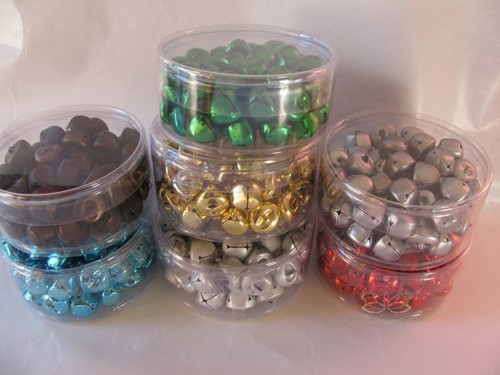 Christmas bells Groen MAT 12 mm Doosje +/- 60 stuks Wedding Wands