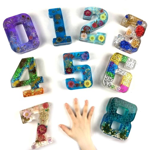Siliconenmal 16 cm Cijfer 4 voor Epoxy Resin -2