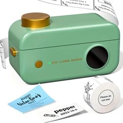 Labelprinter Groene Phomemo D50 Labelmaker 20-24mm incl software met diverse sjablonen / st Print labels vanaf je pc, tablet of telefoon EN zonder inkt 