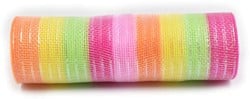 Decomesh Deco mesh Metalic voor kransen en inpakken Pastel Rainbow Decomesh 26 cm br 10 yard/9 m