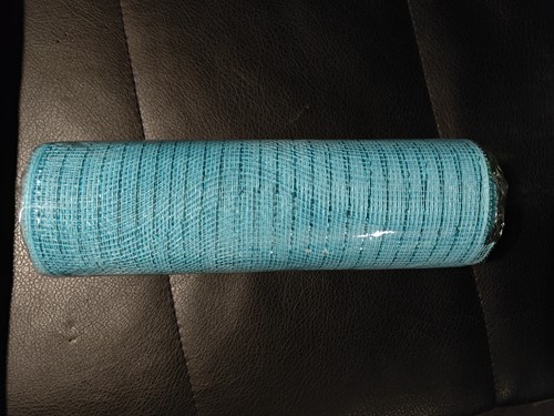 Decomesh Deco mesh voor kransen en inpakken Turquoise rol Decomesh