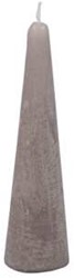Actie Kaars kegelvorm 41x150mm Metalic Gold Goudkleurige Kaars kerstboomvorm 14h