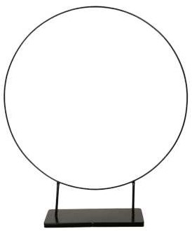 Metalen frame Ring op voet Dubbele poot  ZWART Ø 57.5x 68.5 cm / st Ideaal voor Workshops en Decoratie