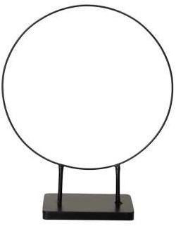 Metalen frame Ring op voet Dubbele poot  ZWART Ø 38 *48cm / st Ideaal voor Workshops en Decoratie