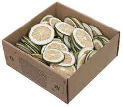 Limoenschijfjes Groen 250 gr in handige doos – Perfect voor Decoraties en Creatieve Projecten