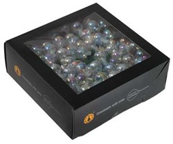 Balletjes op Draad - Kerstballen van Glas in Clear Pearl - 20 mm (Box van 144) Bijzondere Decoratie voor Kerst
