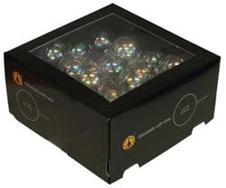 Kerstballen op draad 40mm - Clear Pearl - 4 cm (Doos van 36) Bijzondere Decoratie voor Kerst