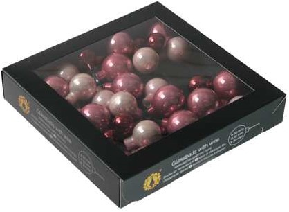 Kerstballen van Glas Wild Blossom - 20/25/30mm 6 bundels van 6=36 Supermooi! Bijzondere Decoratie voor Kerst 
