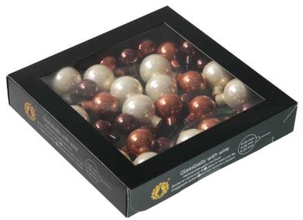 Kerstballen van Glas Opal Naturel- 20/25/30mm 6 bundels van 6=36 Supermooi! Bijzondere Decoratie voor Kerst 