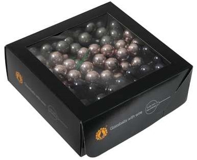Balletjes op draad 2 cm. Juniper combi doos 144 stuks Kerstballen 2 cm.