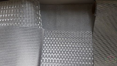 Decorol, tafelloper zilver 12cm breed*250cm. variant E Tafelloper