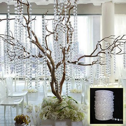 Diamantstreng voor Flowerball Tafeldecoratie +/- 10m Diamantstreng voor Flower