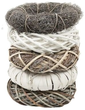 Krans Kransen Set Wreath Stack 40 cm / set 5 verschillende Greywash kransen Landelijke kransen