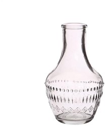 Gekleurd glazen flesje Milano Clear  / stuk Milano clear bottle h.10 Ø6 cm