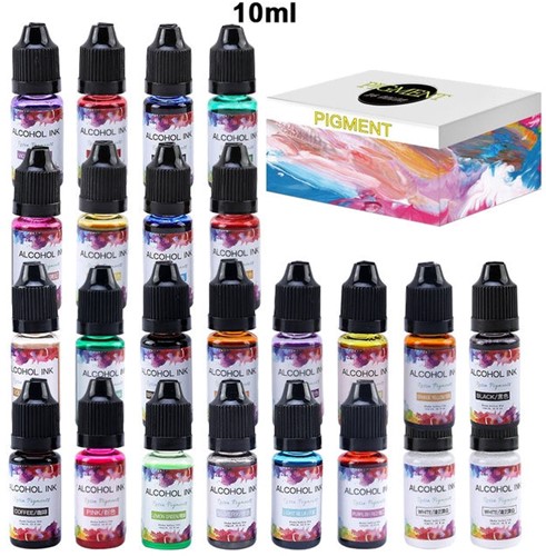 Resin Pigments Alkohol inkt Kleurstof GOLDEN Metalic kleur. Resin Pigments