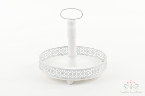 Taartschaal, Taartplateau 25 cm. 1 etage Taartplateau