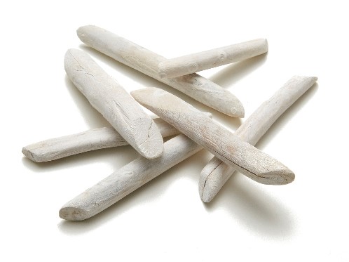 Driftwood Drijfhout Tumbled wood ±12cm kg Frosted white