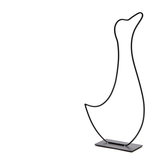 Actie Metalen frame Gans DUTCH op voet +/- 50cm zwart standaard eenmalig artikel