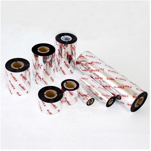 Inkt voor Lintprinters Transferfilm Metallic Goud wax-resin 110mm breed 50 m lang KLeine kern voor lint en stickers