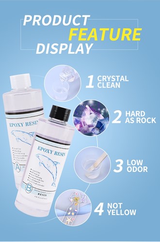 Epoxy Giethars A en B 1:1  500+500ml Clear Epoxy Resin Crystal Clear Art Resin
