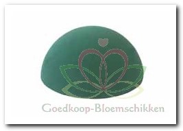 Halve bol steekschuim 20 cm. oase voor verse bloemen Halve bol 20 cm.