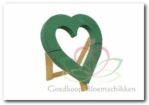 Openhart 65 cm. STAAND oase voor verse bloemen Hart dat kan staan