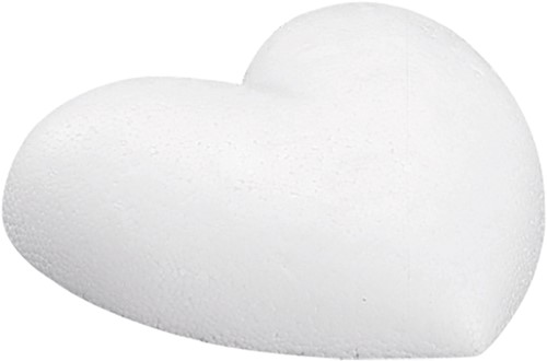 Styropor Hart 30 cm. plat voor bloemschikken en decoratie, piepschuim tempex isimo isomo