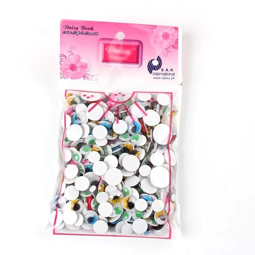 Wiebelogen zelfklevend Assortiment Gekleurd gemengde soorten en maten / zak Wiebelogen zelfklevend