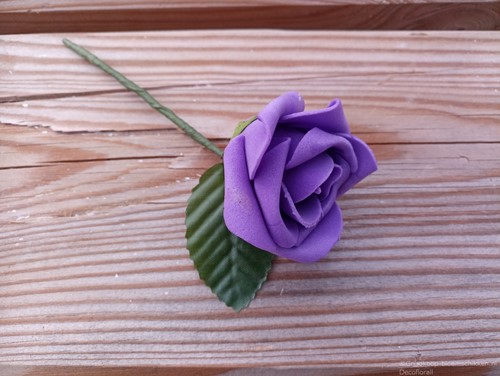 Corsage Simply KP Lila met blaadje Maatwerk corsage