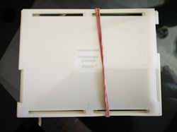 Geleider voor 2 linten van 40mm  voor lintprinters