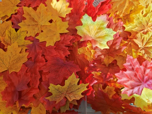 Blad zijde Herfstblad Maple Leaf Esdoornblad /20st Blad zijde blaad Mix om bv zelf Lichtstreng te maken