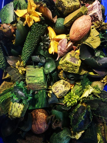 Drooggoedmix Groen Natuurlijke materialen Heel veel voor weinig Potpourimix
