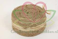 Juteband dicht Naturel 2 meter (kleinverpakking) Juteband