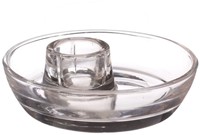 Kaarsenstandaard Mila Clear 9.8cm*3cm h.3 Ø9.8 cm