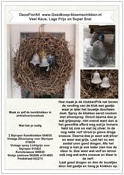 DIY Werkbeschrijving  Kerstklokken in Zinklook Creatief bloemschikken of knutselen